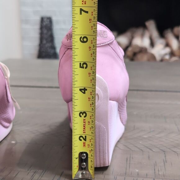 Vintage No Name Flyer Jogger Pink Wedge Sneakers Sz 40 - Picture 10 of 10